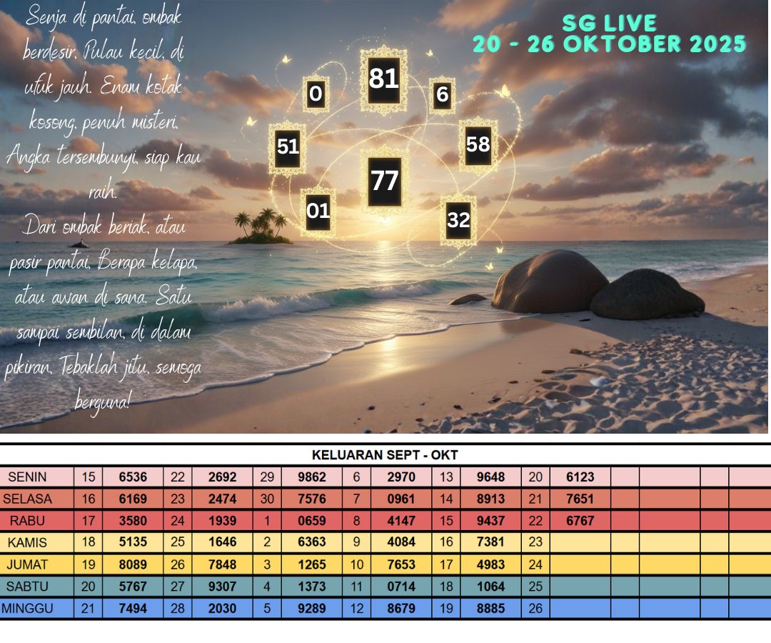 SG LIVE 20 - 26 OKTOBER 2025